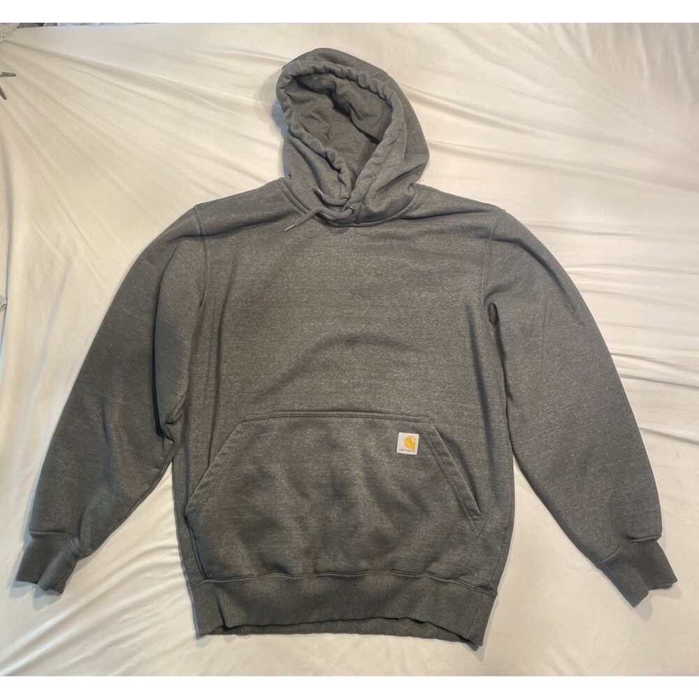Carhartt Original Fit Pullover Hoodie Sweatshirt w/ Logo - Gray - sz M - NWOT